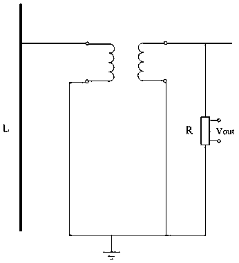 Synchronous measuring device for operating impedance of overhead line of distribution network