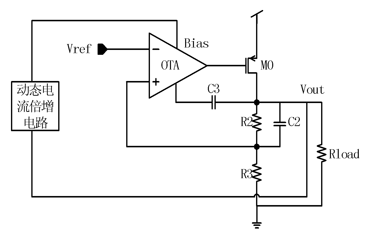Dynamic current doubling circuit and linear voltage regulator integrated with the circuit