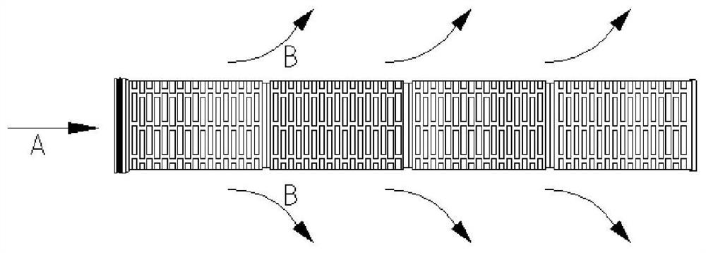 Butterfly type water filtration backwashing filter element