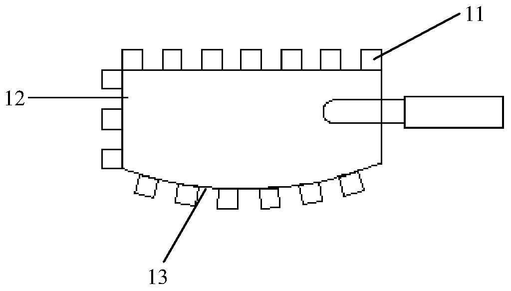 Double-sided sawtooth scraper for fabricated building and method for wall brick thin pasting