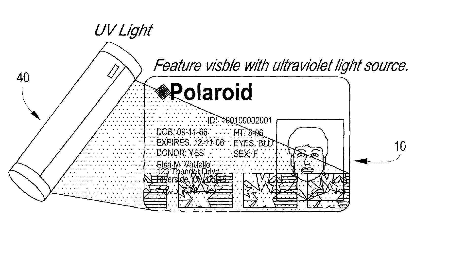 Use of pearlescent and other pigments to create a security document