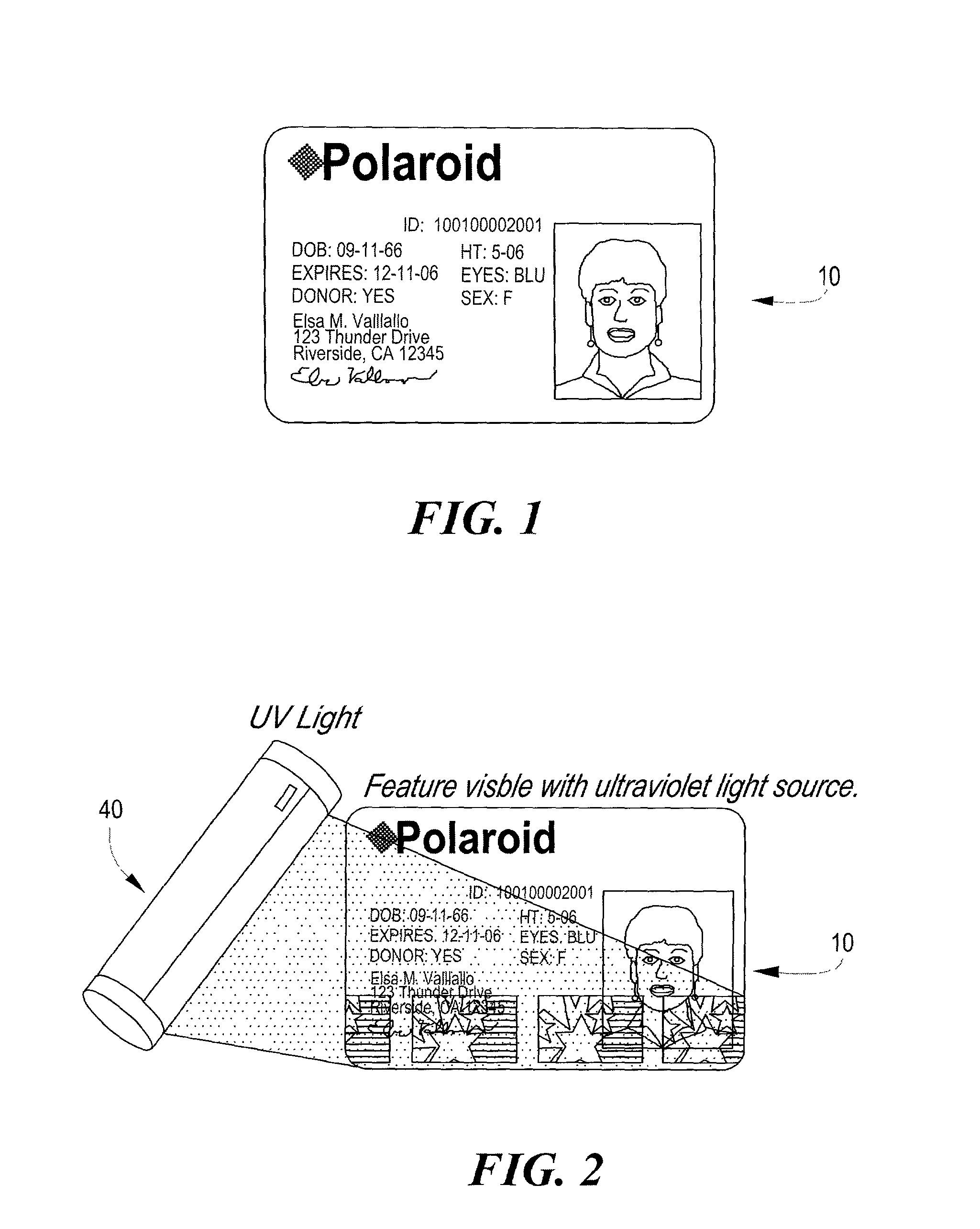 Use of pearlescent and other pigments to create a security document