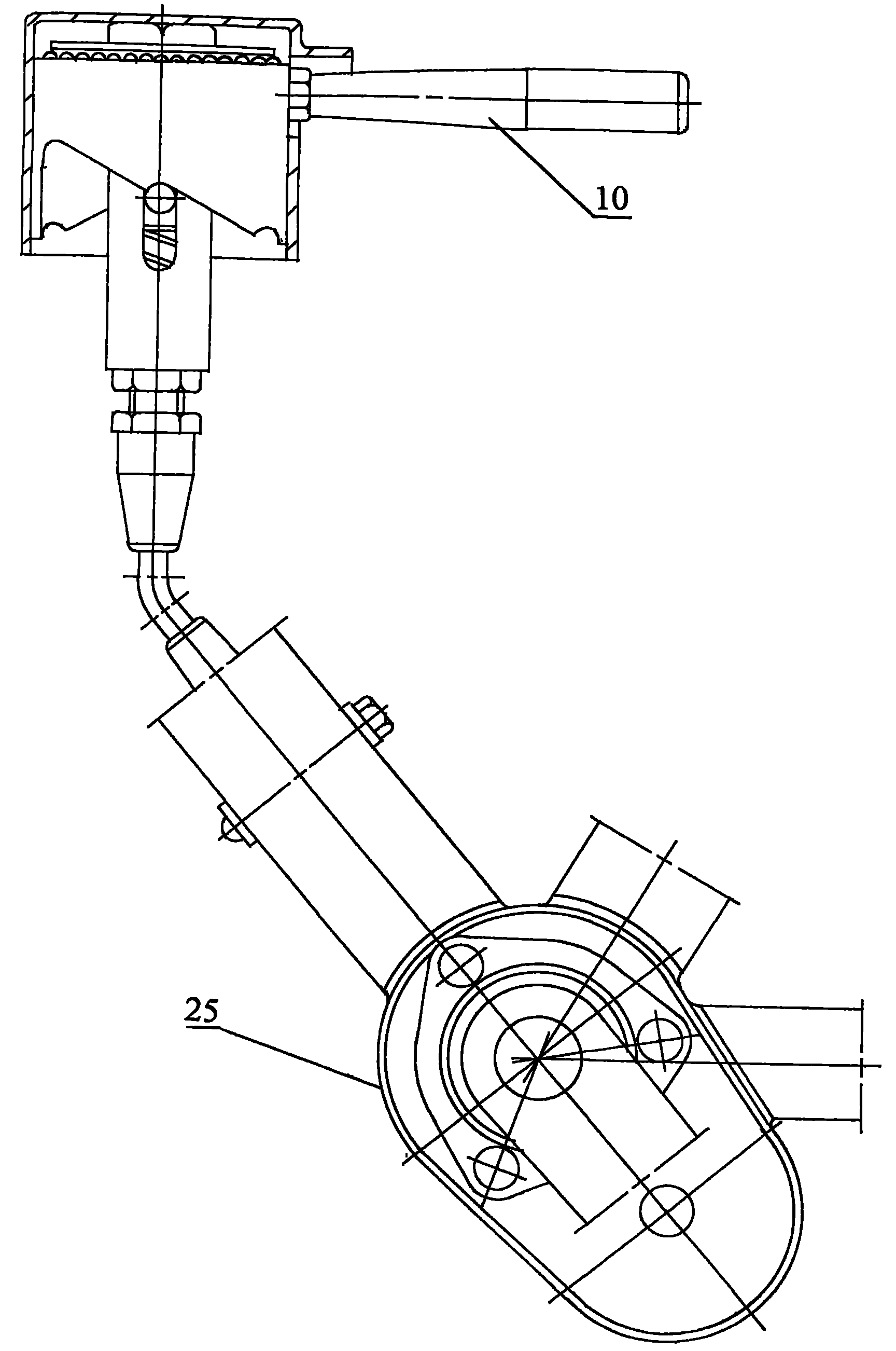 Adapter gear box in pre-control