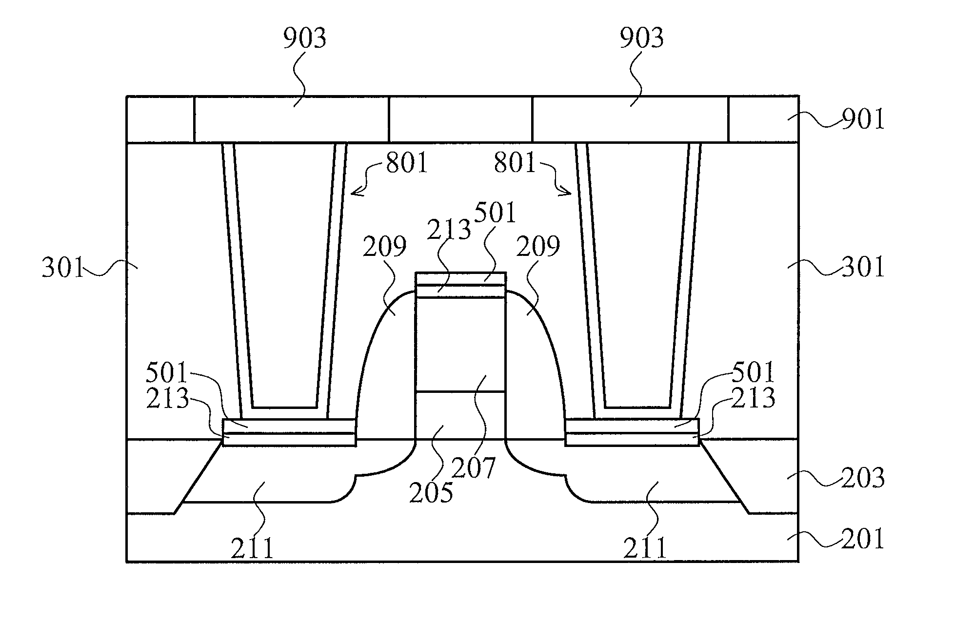 Semiconductor contact barrier