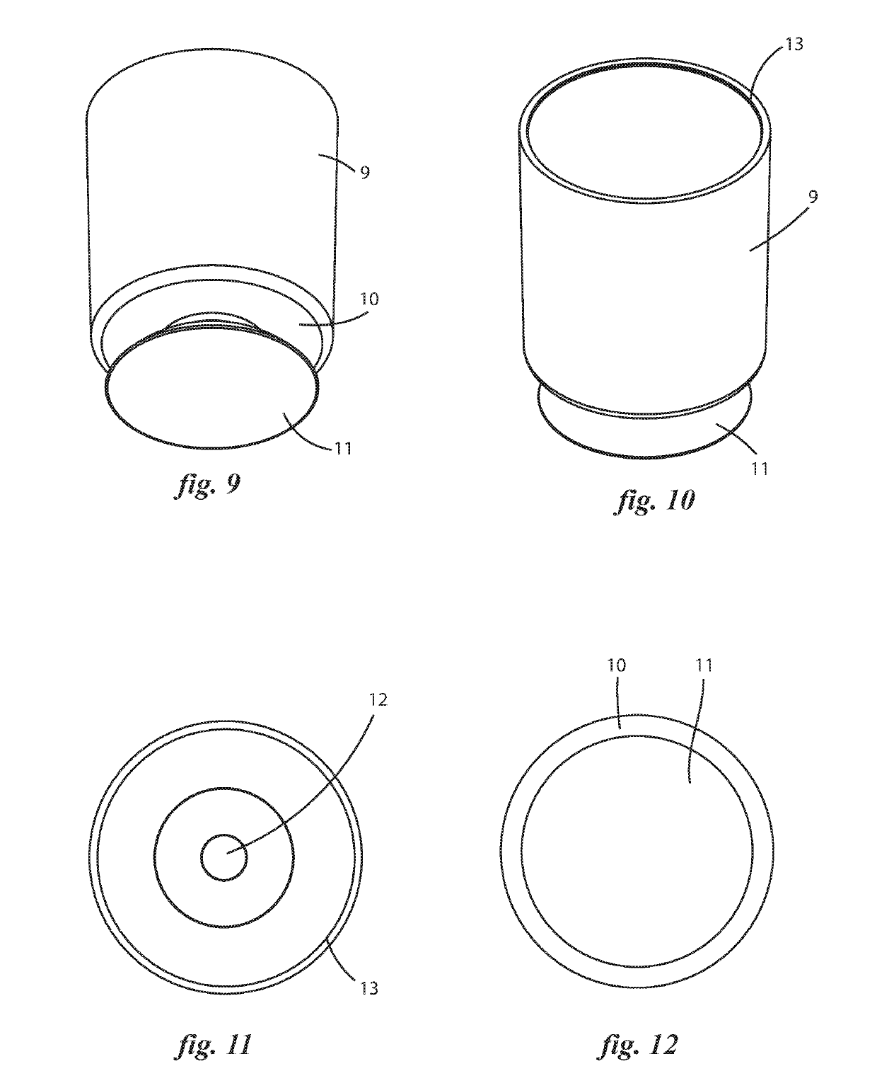 Diaper cream applicator with lid