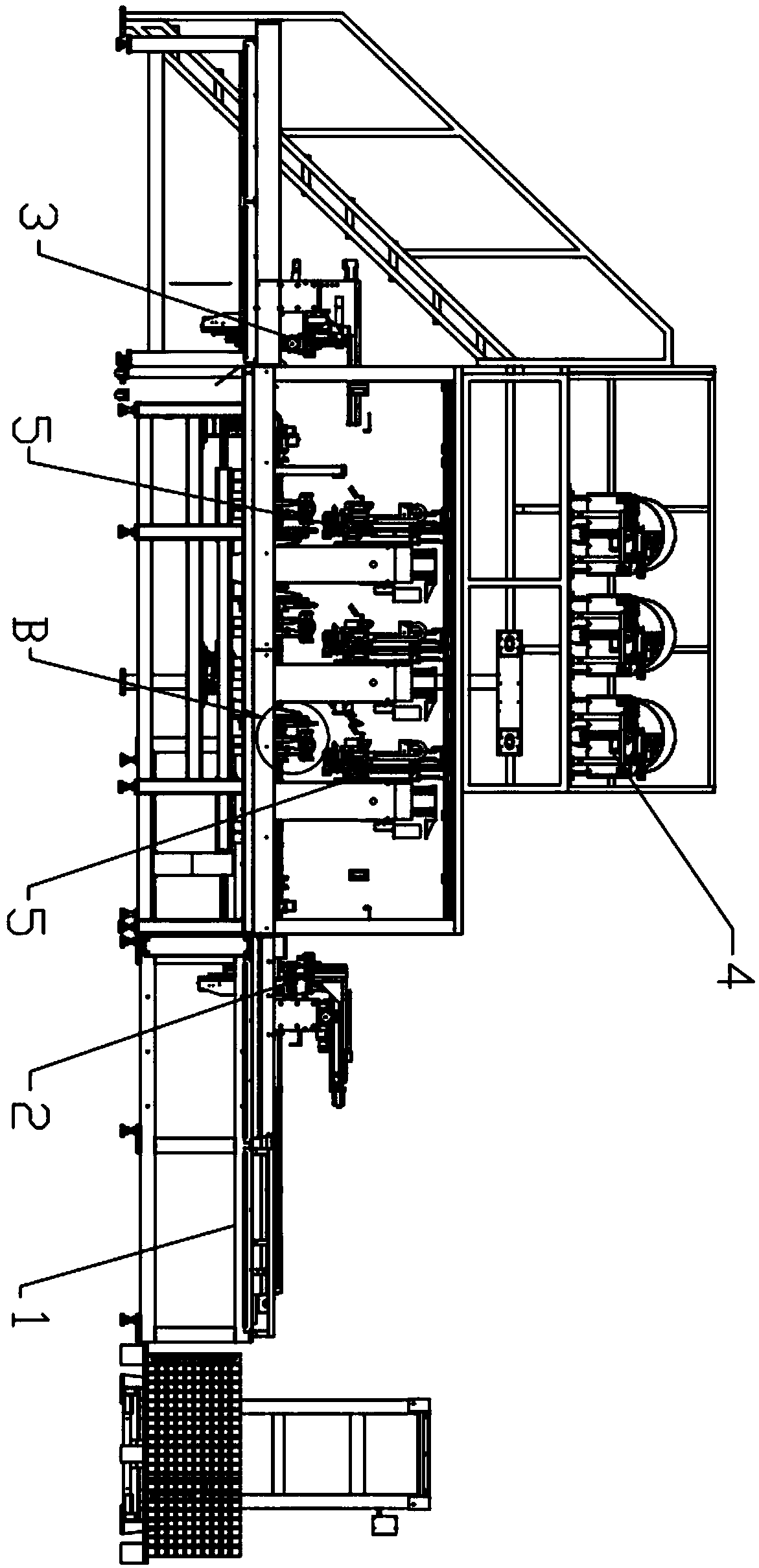 Section bar screw pull-riveting machine