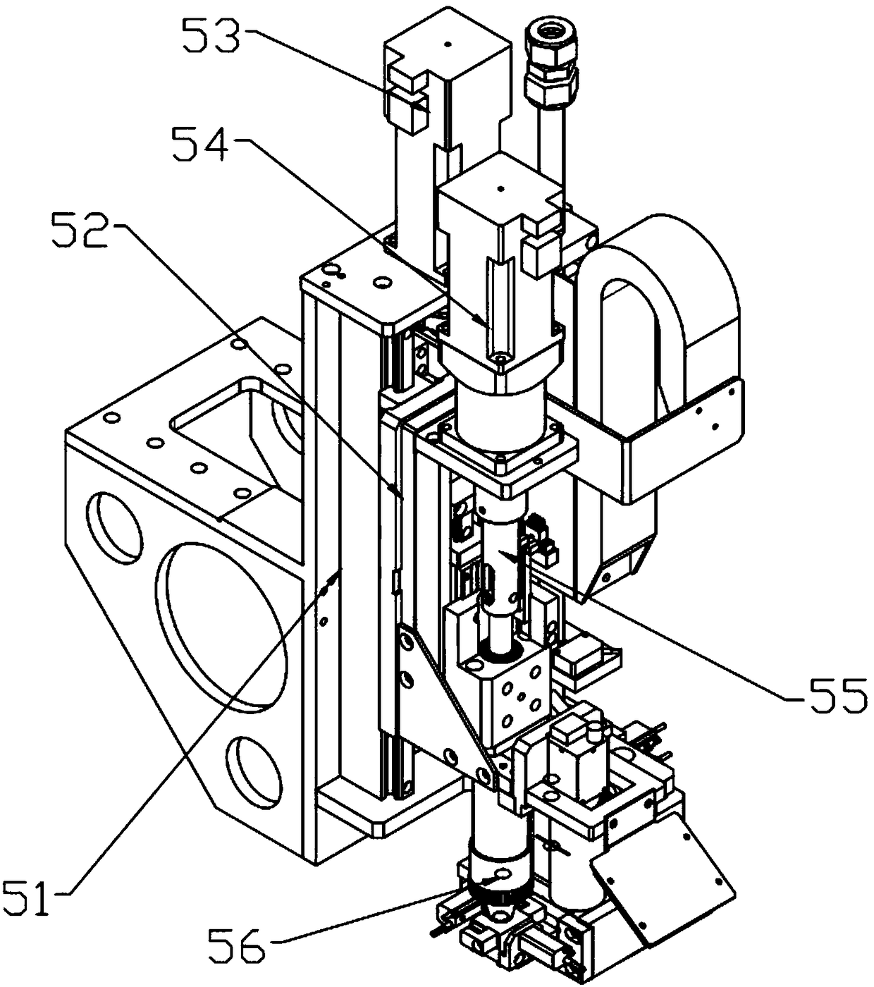 Section bar screw pull-riveting machine