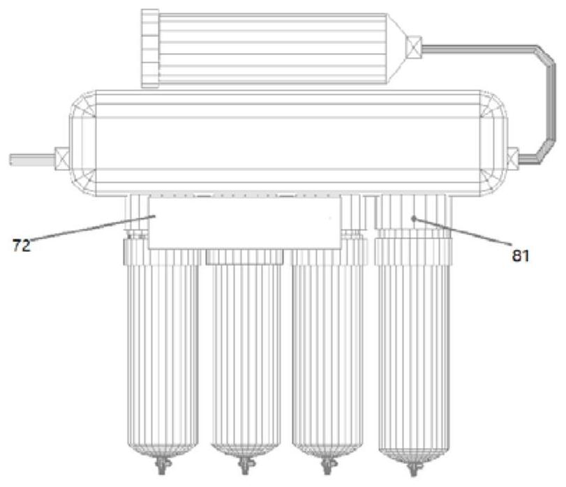 Energy-saving water purifier with backwashing function