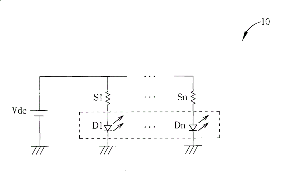 Driving circuit for backlight system of light-emitting diode