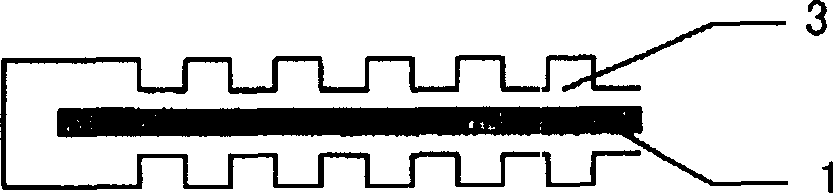 Fuel cell composite material double polar plate and its making method