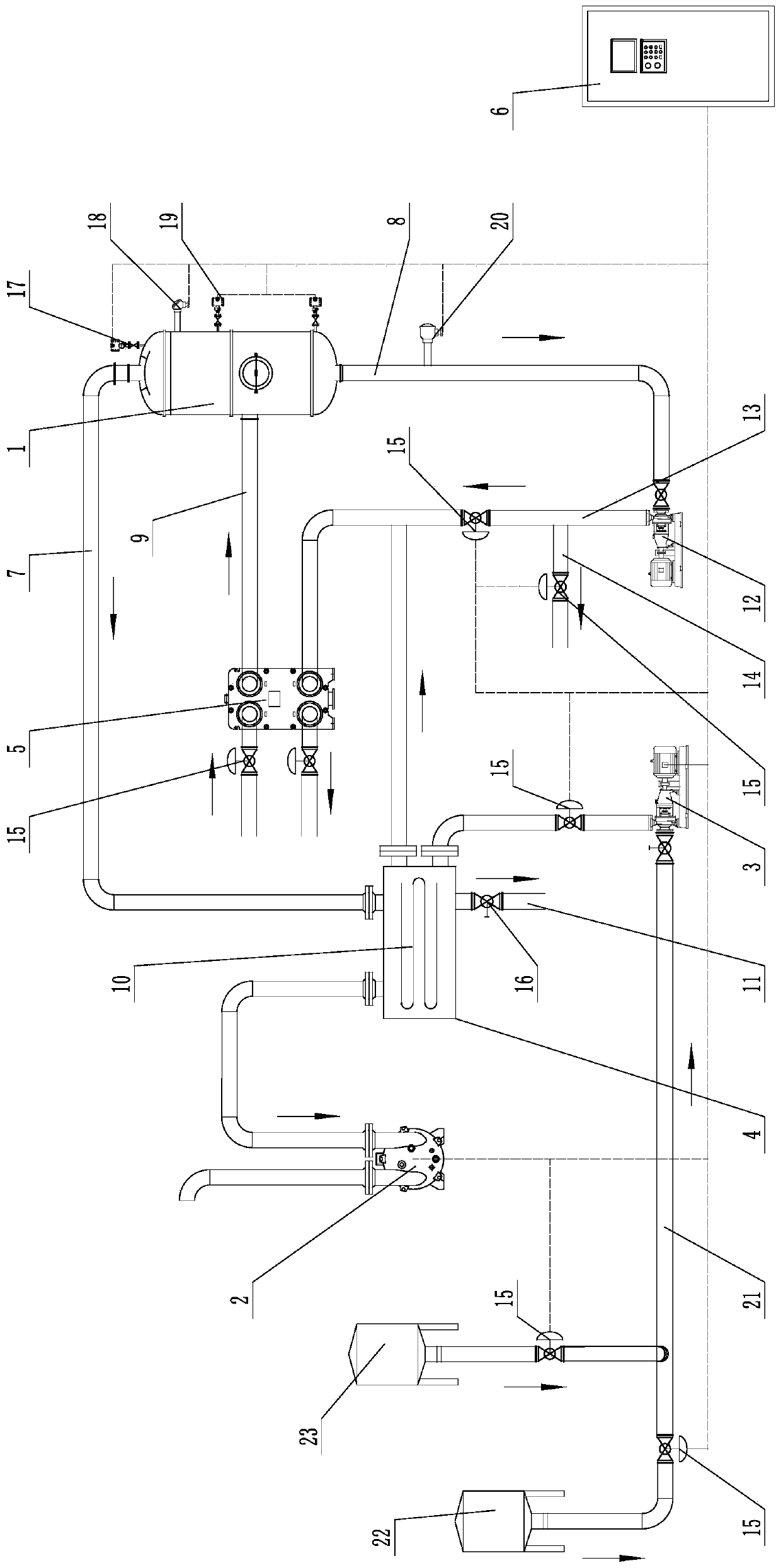 Low-temperature vacuum evaporation wastewater treatment device