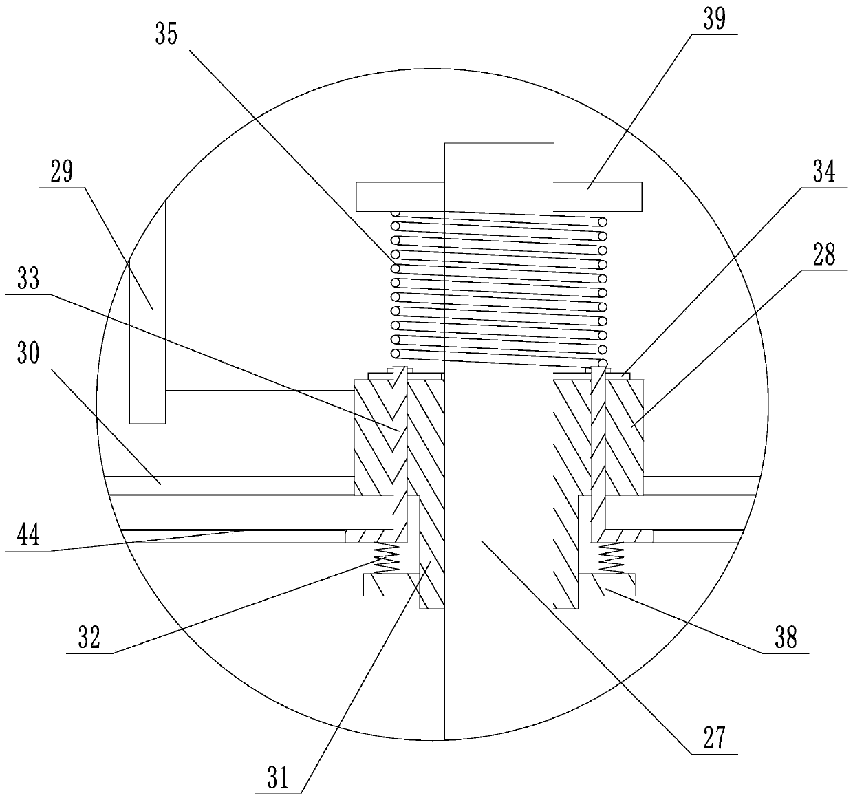 Low-temperature vacuum evaporation wastewater treatment device