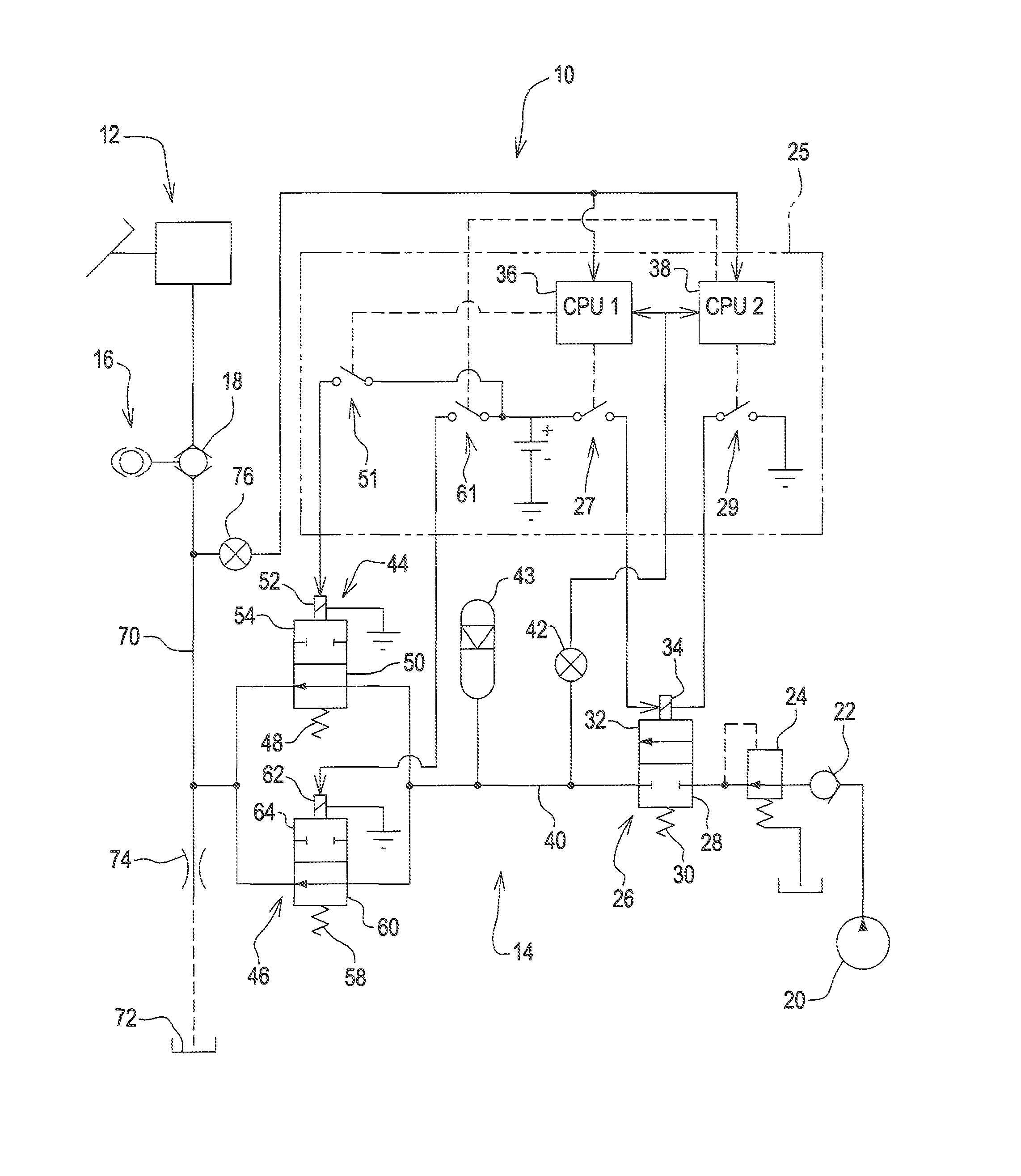 Brake control system for dual mode vehicle