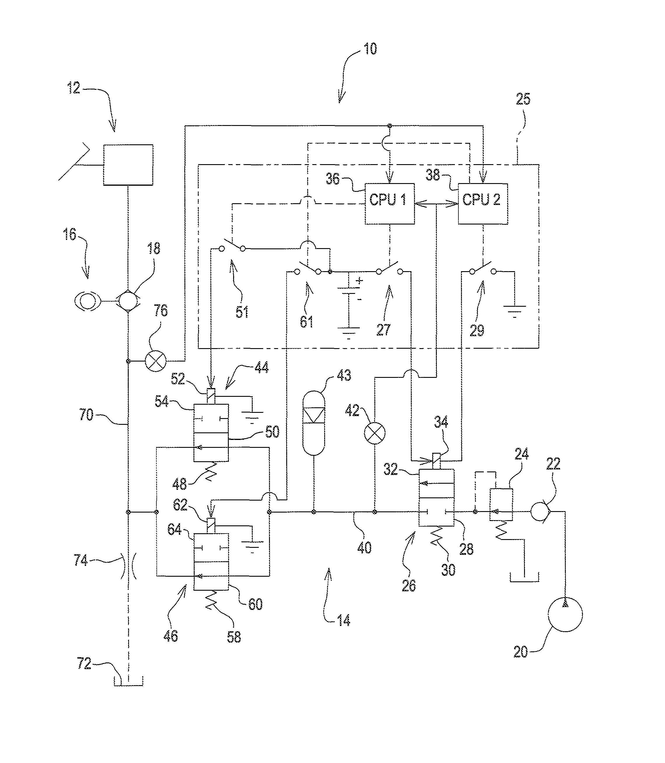 Brake control system for dual mode vehicle