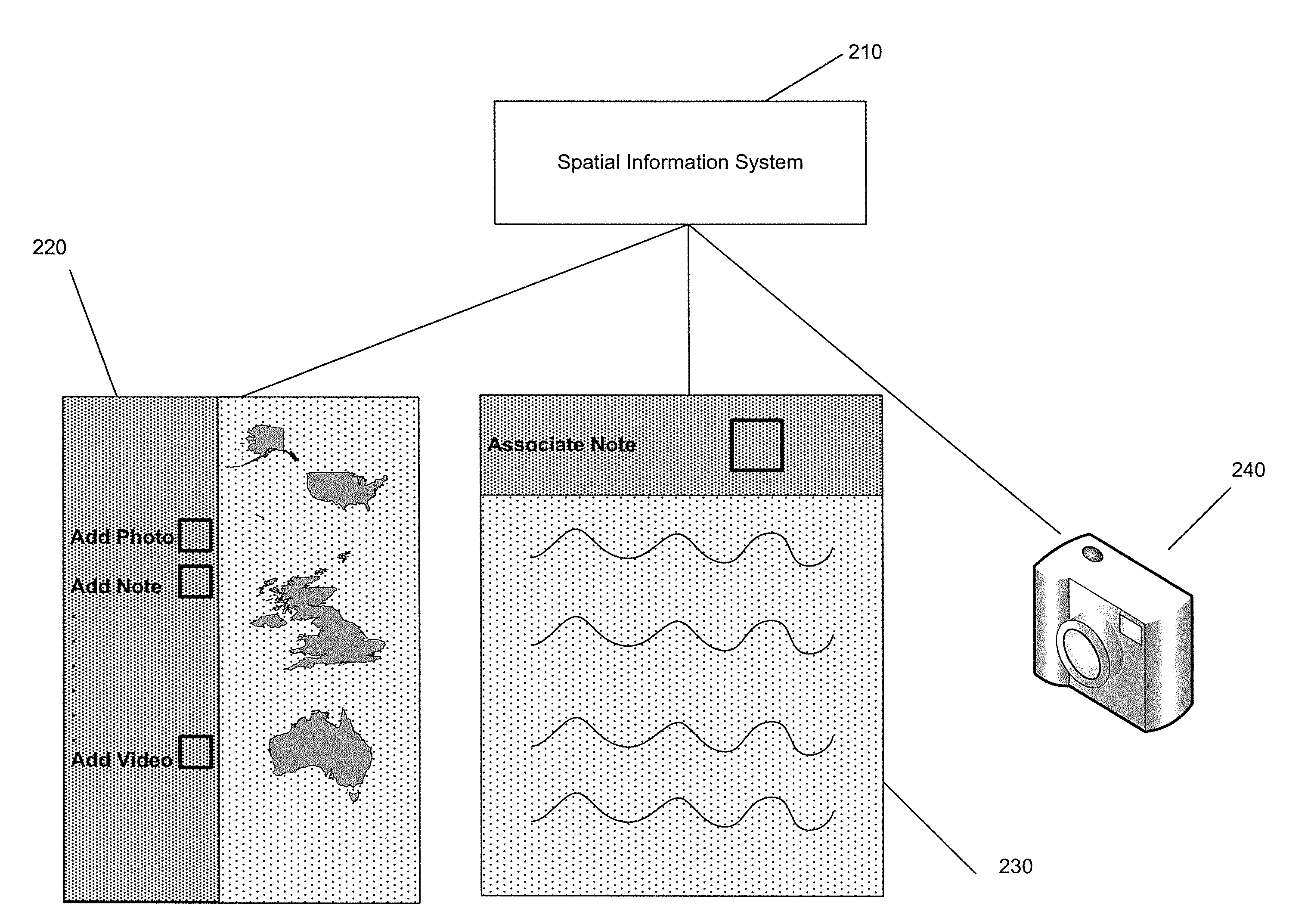 Methods and systems for multimedia object association to digital paper spatial diagrams