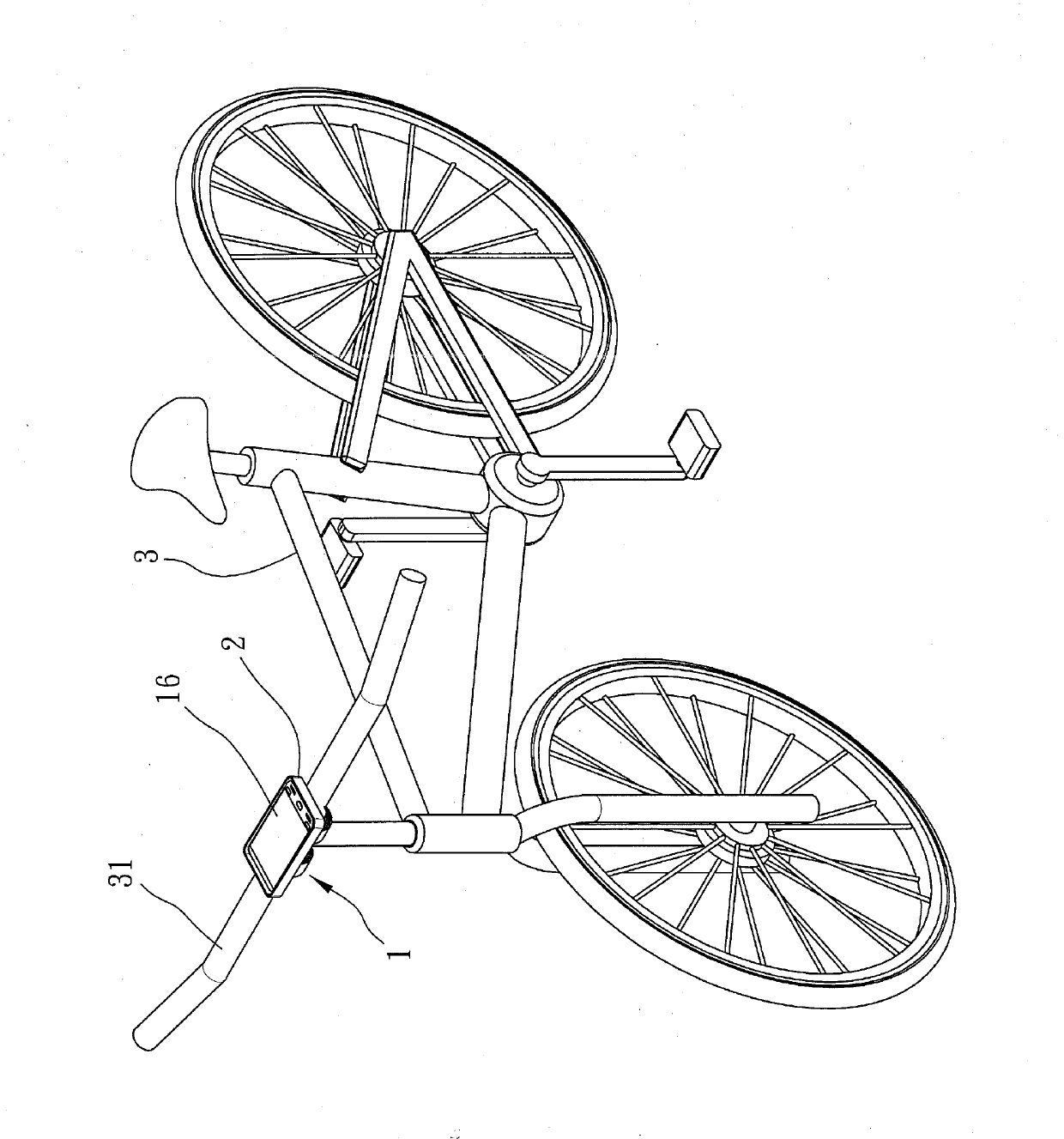 Smart phone and tablet computer fixing and supporting structure for motor cycle and bicycle