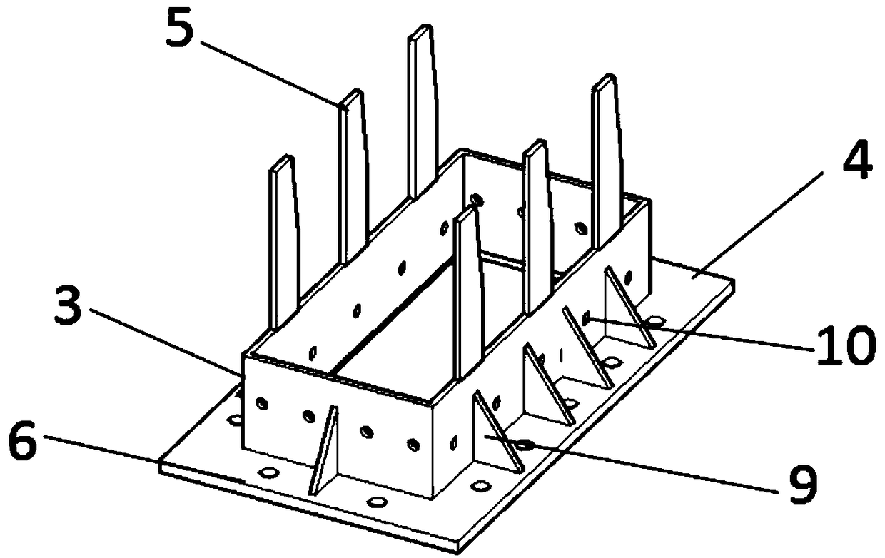 A concrete segment prefabricated arch rib pre-embedded section steel flat seam bolt type connection positioning device and its construction method