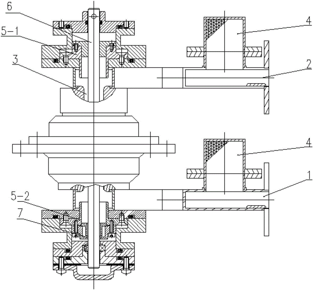 High-power rotary hinge based on waveguide distributors and implementation method of high-power rotary hinge