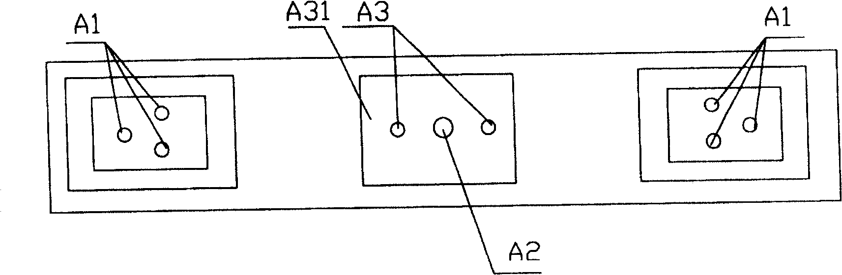 Double-fracture combination column type superhigh voltage multiplier breaking circuit breaker