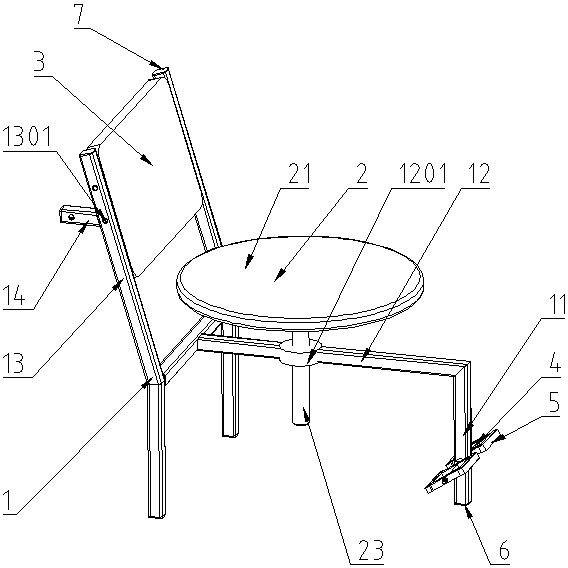 Multifunctional chair for classroom