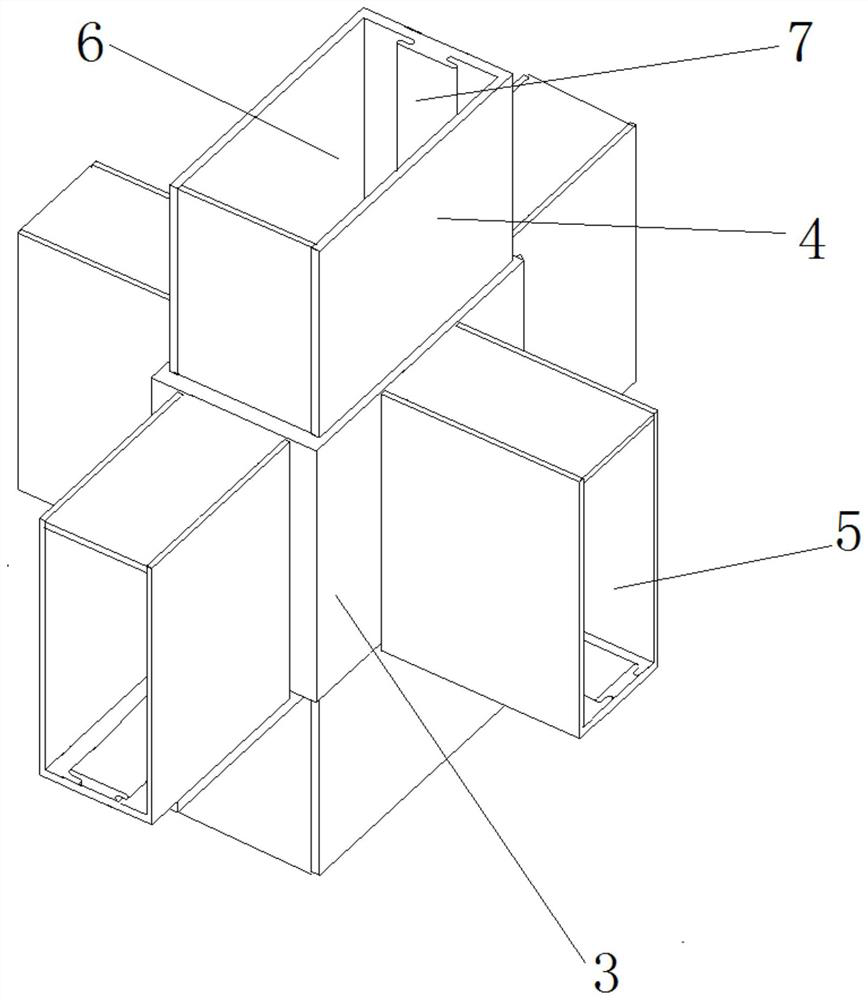 Steel structure assembly type beam column joint connecting device