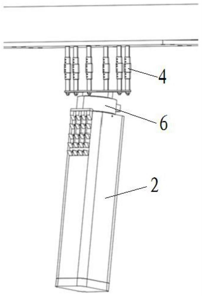 Wave climbing restraining structure and experimental device