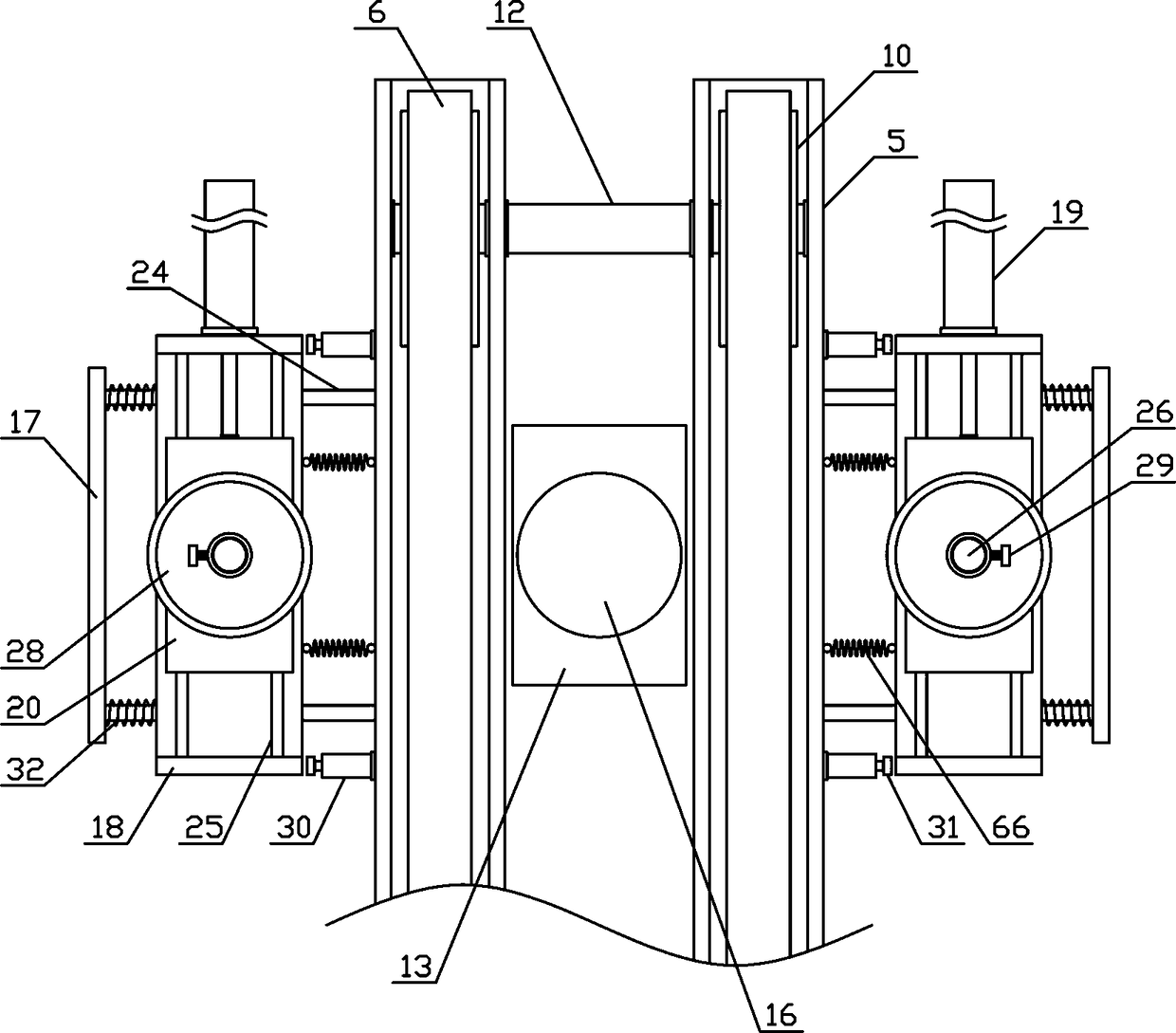 Sheet conveying and edge grinding mechanism