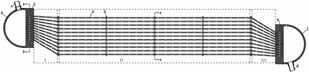 Low-flow-resistance heat exchanger for natural circulation system