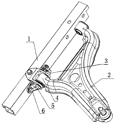 Novel swing arm mounting bracket