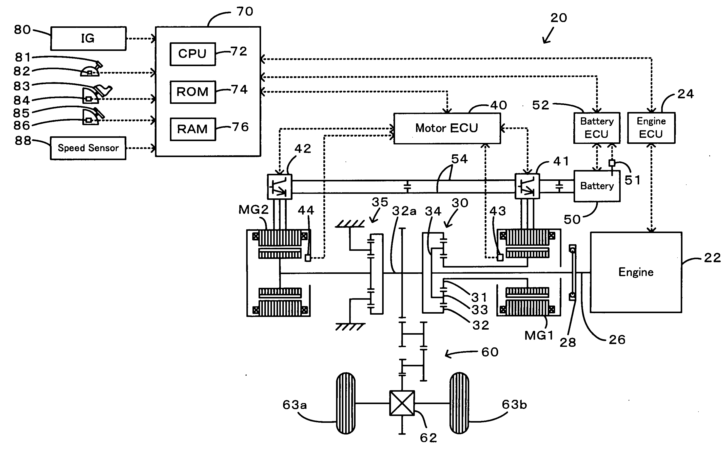 Engine Misfire Identification Device for Internal Combustion Engine, Vehicle Equipped With the Same and Method of Engine Misfire Identification
