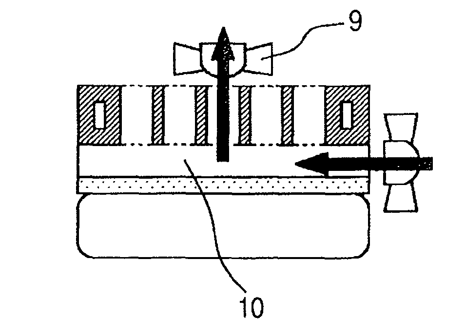 Fuel cell system with a water holding member