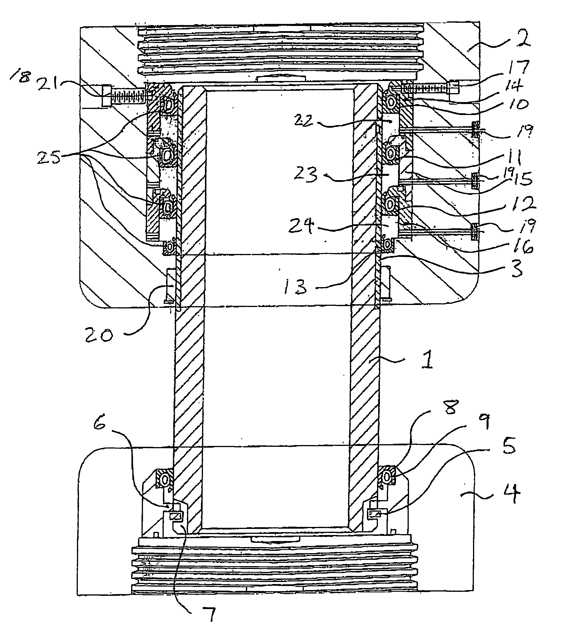 Multiple chamber rotating shaft seal with selective pressure reduction