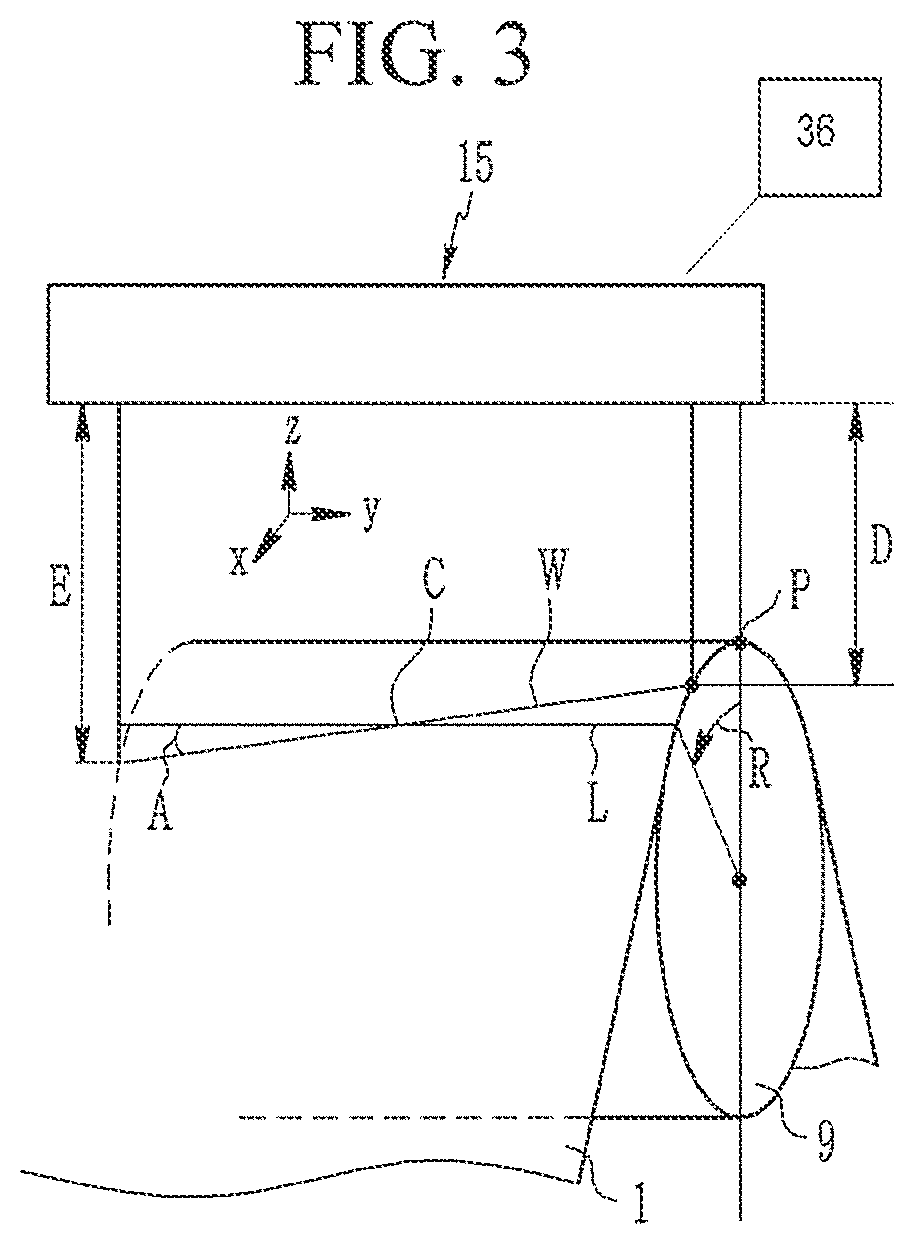 Method and device for magnetic domain refinement of oriented electrical steel plate