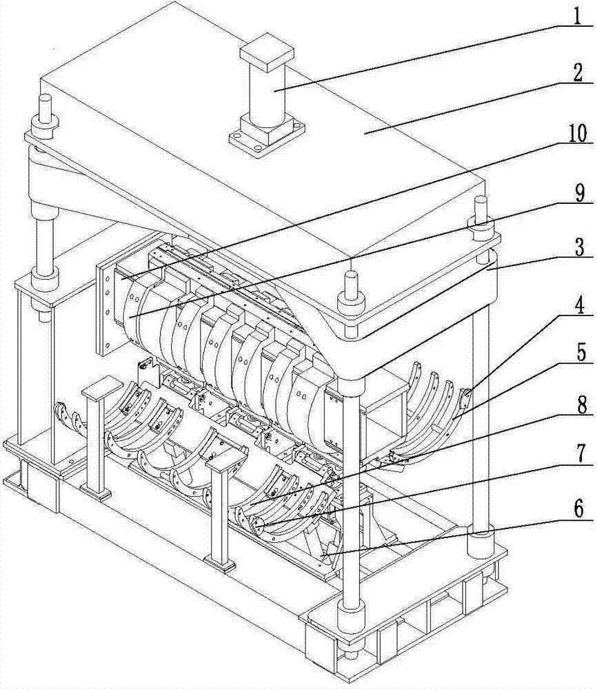 Device for rounding and slotting housing of water heater