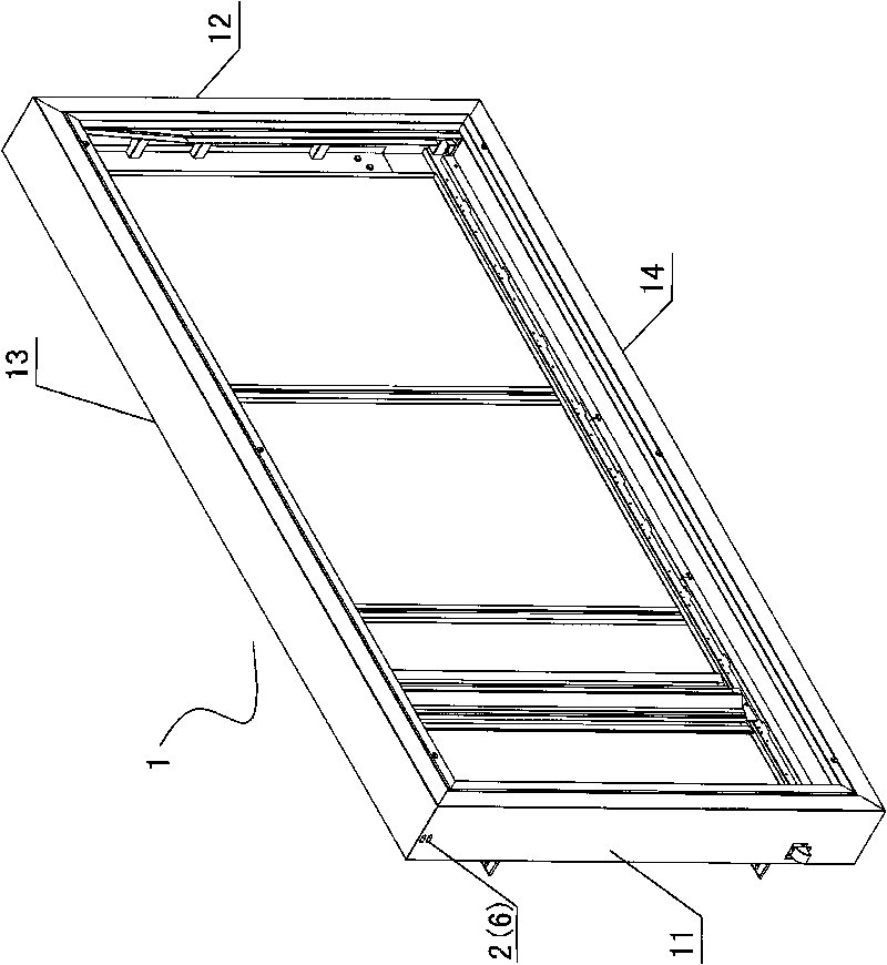 Easily ventilating and radiating dustproof light box structure