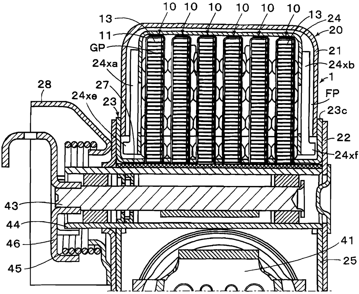 Heat exchanger and exhaust heat recovery device with the heat exchanger
