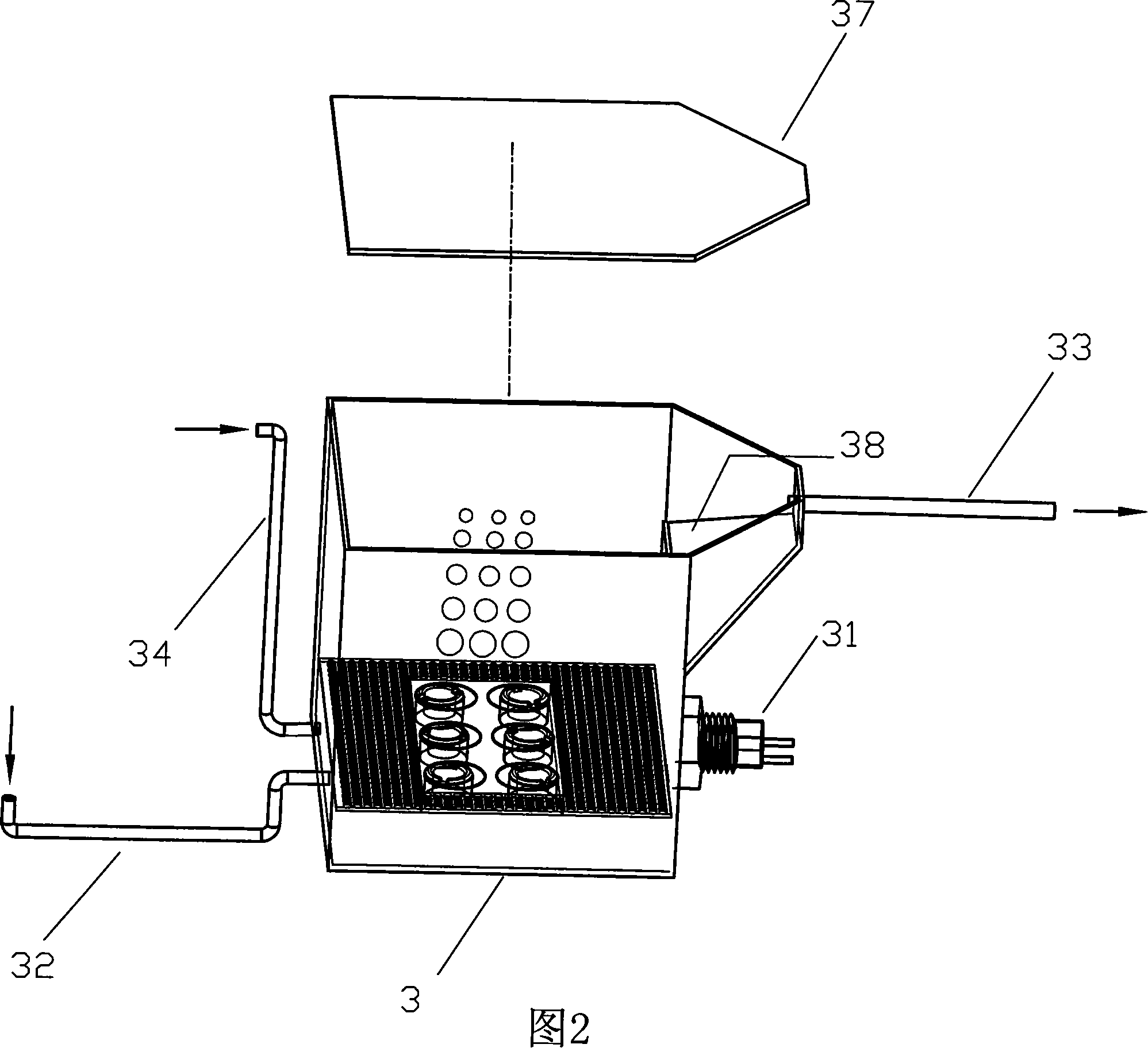 Water combustion-supporting equipment for automobile