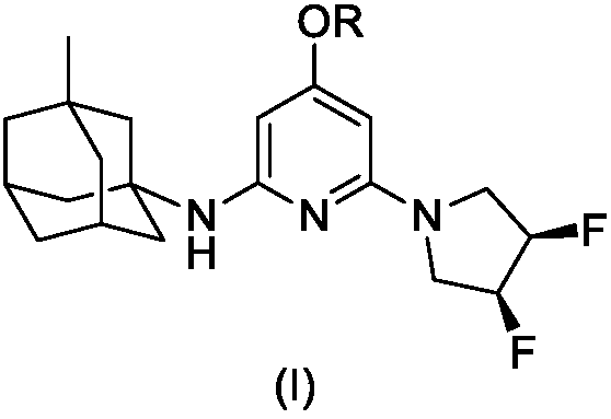 Methyladamantane and oxygen alkyl pyridine structured SSAO inhibitor and application thereof