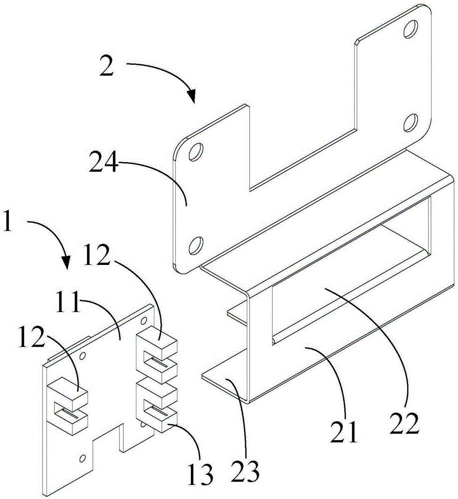 A photoelectric positioning component and a rail transfer device