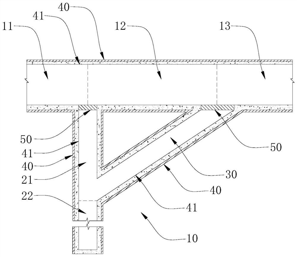 A subsidence control structure and construction method for tunnels in weak ground
