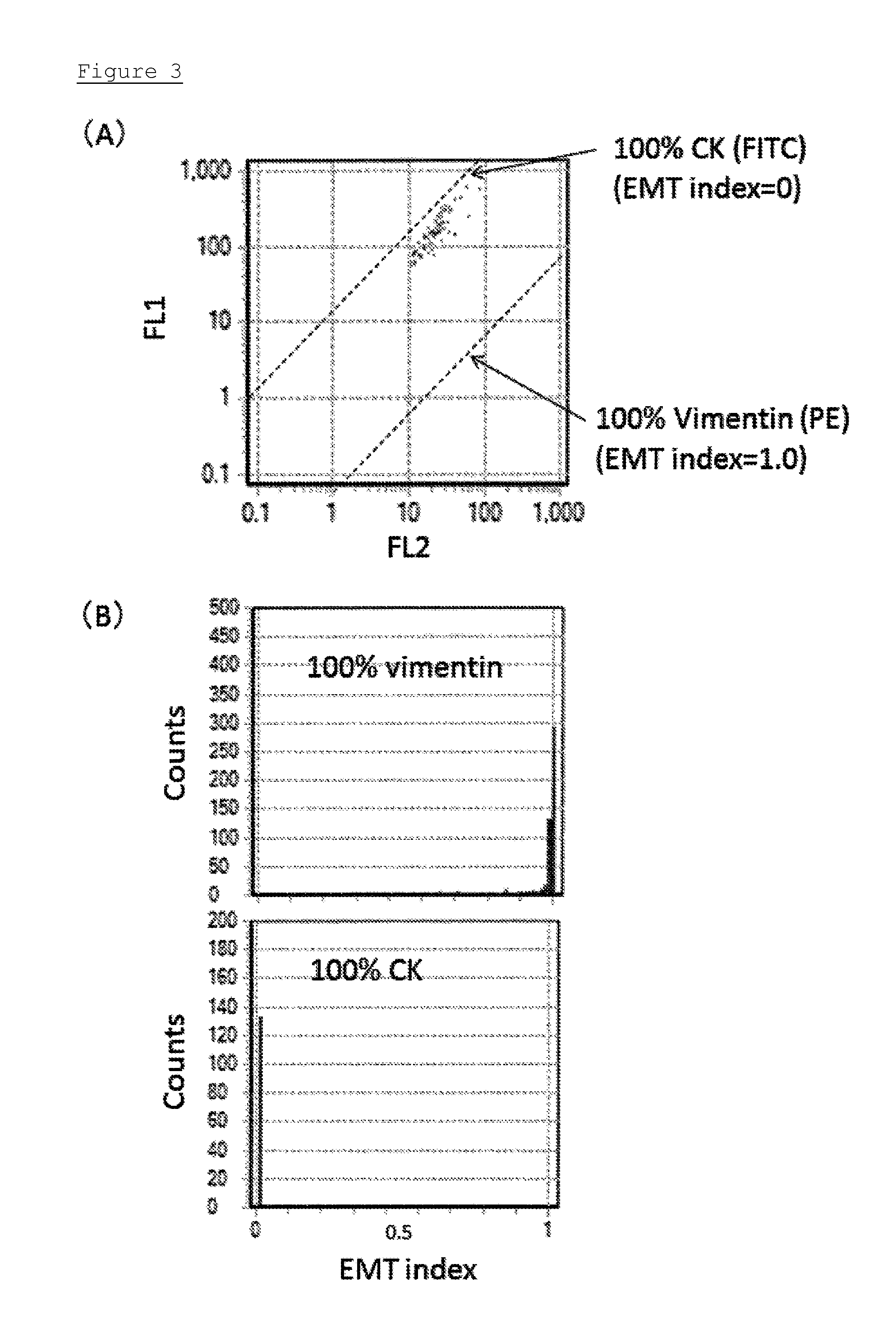 Method for detecting the degree of malignancy of each of the circulating tumor cells, and a kit for the same