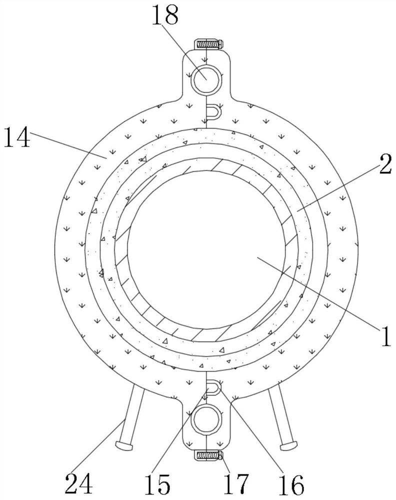 Heat preservation device for building water supply and drainage and heating and ventilation engineering