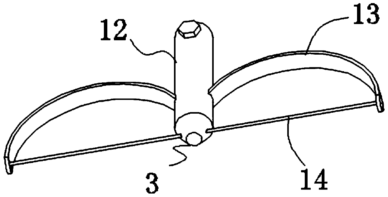 Weed-intertwining-preventing device of garden machinery