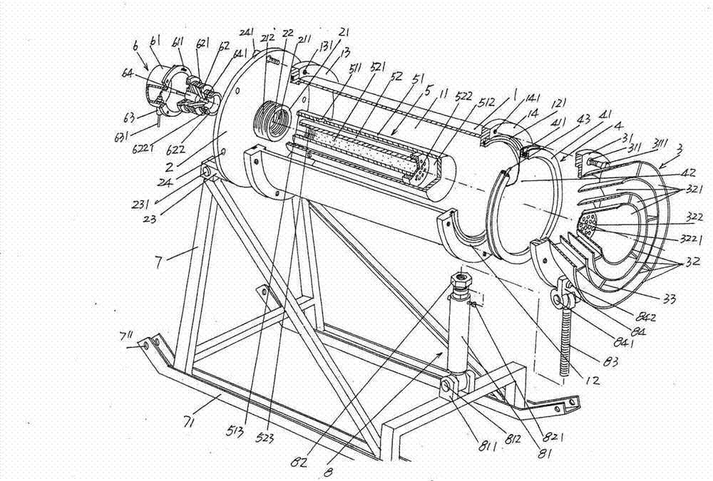 Dust explosion suppression device