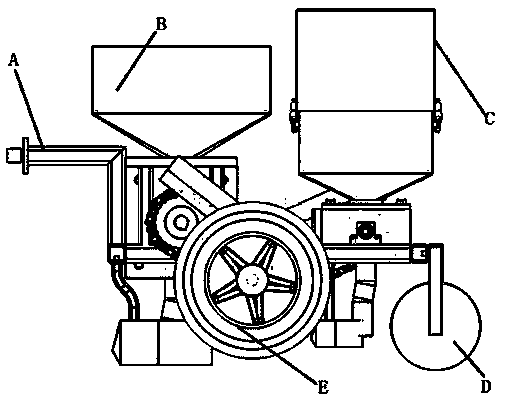 Small potato seeding machine