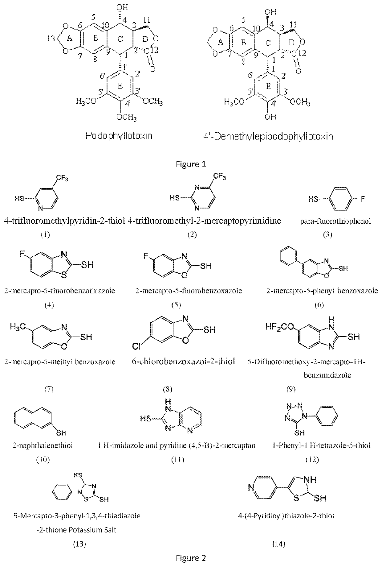 4-sulfur substituted podophyllotoxin derivative and preparation method therefor and use thereof