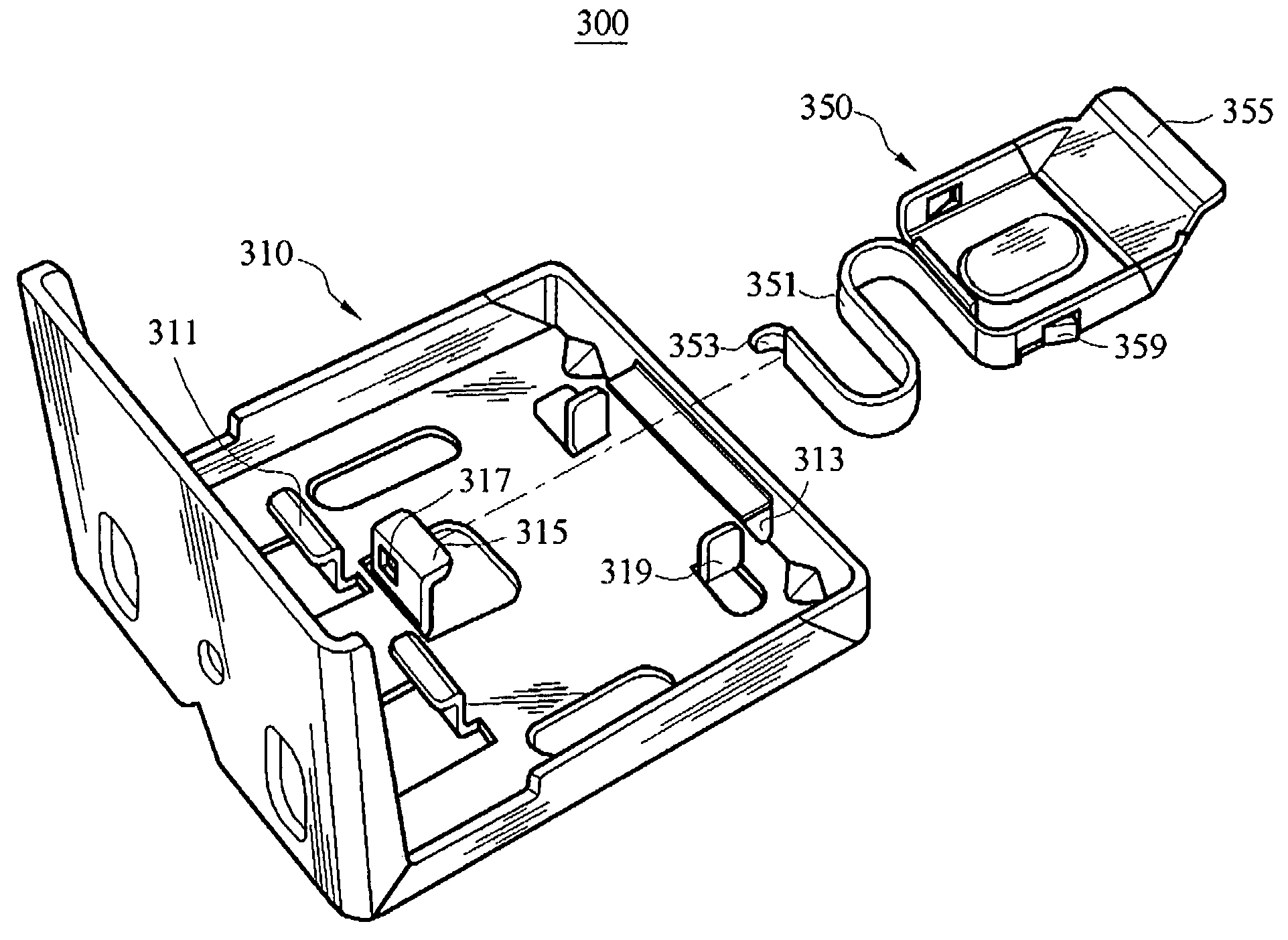 Bracket and head rail assembly