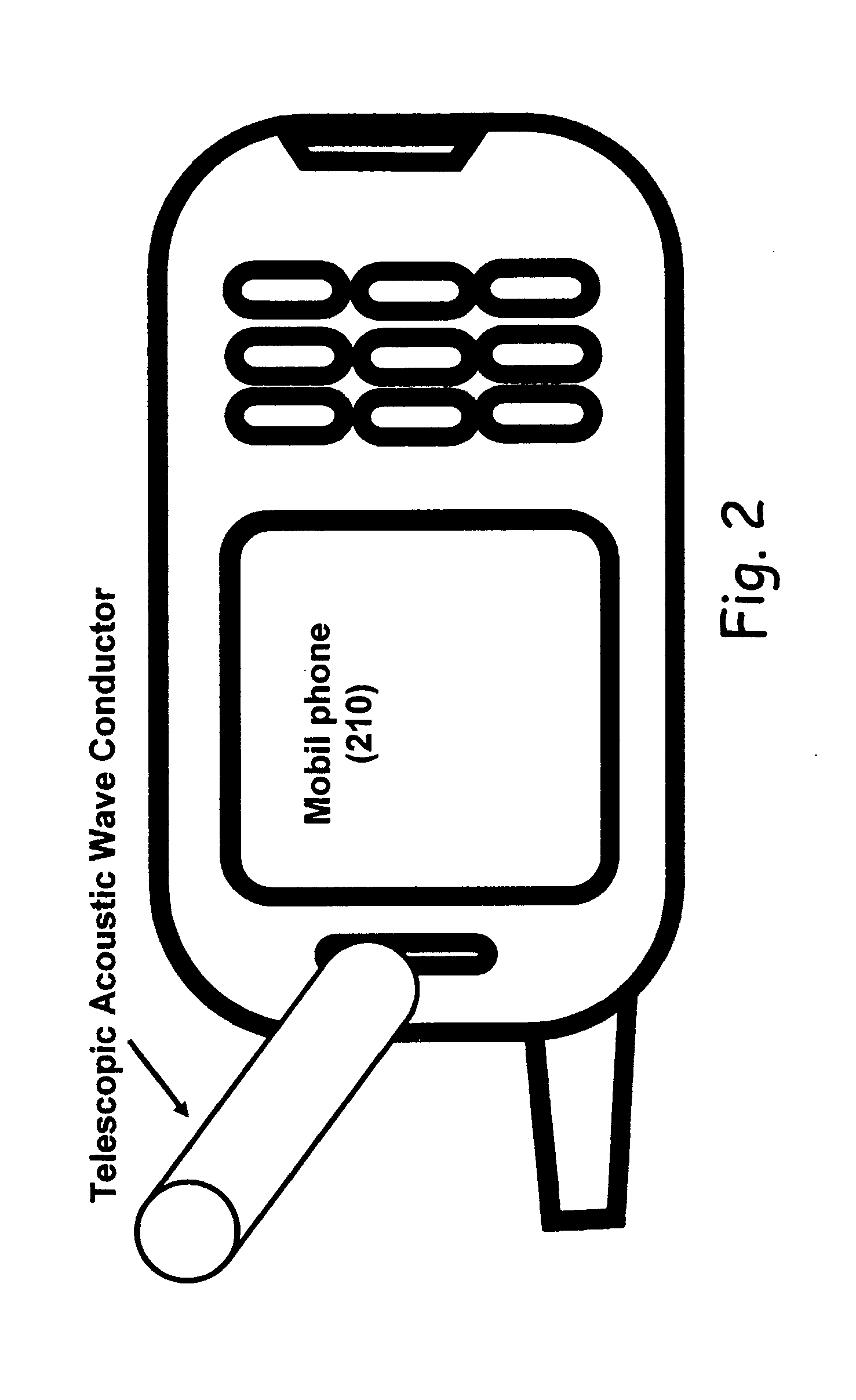 Acoustic wave conductor for mobile devices