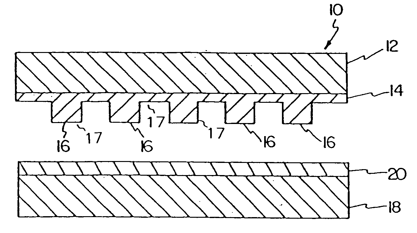 Lithographic method for molding a pattern