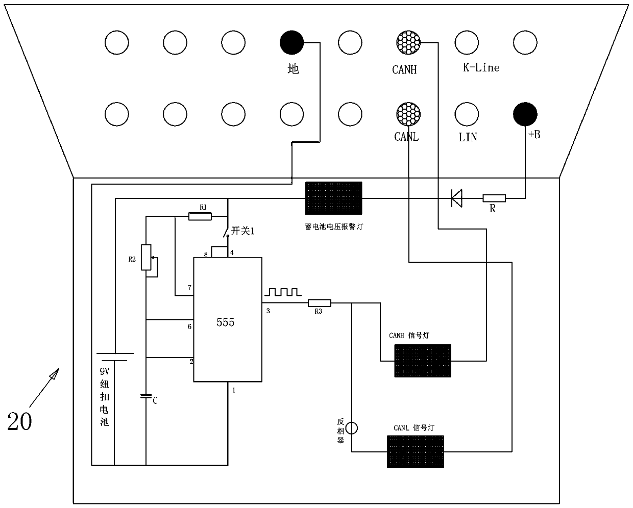 An automobile network signal detection method